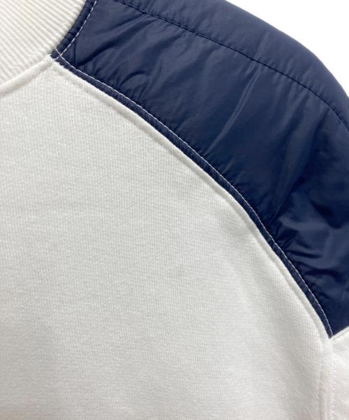 maison kitsune（メゾンキツネ）maison kitsune (メゾンキツネ) パフ切替スウェット ホワイト サイズ:XSの古着・服飾アイテム