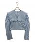 holiday（ホリデー）の古着「SUPER FINE DRY CROPPED SQUARE COLLAR L/S TOPS」｜ブルー