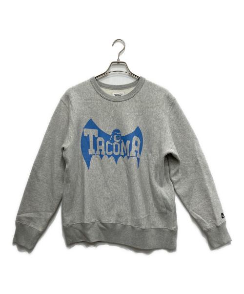TACOMA FUJI RECORDS（タコマ フジ レコード）TACOMA FUJI RECORDS (タコマ フジ レコード) BEAUTY&YOUTH (ビューティーアンドユース) 別注プリントスウェット グレー サイズ:Mの古着・服飾アイテム