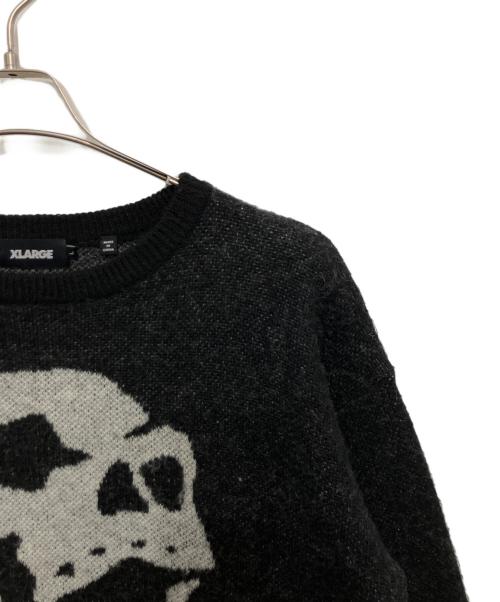 X-LARGE（エクストララージ）X-LARGE (エクストララージ) モヘヤ混ニット ブラック サイズ:Lの古着・服飾アイテム