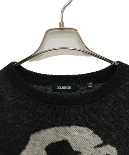 X-LARGE（エクストララージ）X-LARGE (エクストララージ) モヘヤ混ニット ブラック サイズ:Lの古着・服飾アイテム