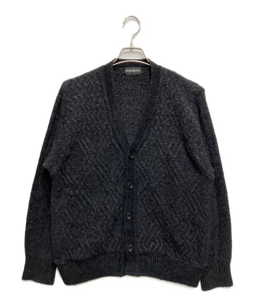 Yves Saint Laurent（イヴサンローラン）Yves Saint Laurent (イヴサンローラン) ニットカーディガン ブラック サイズ:Lの古着・服飾アイテム