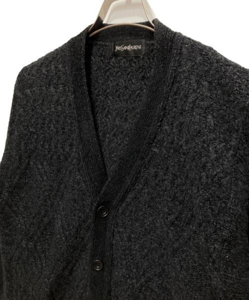 Yves Saint Laurent（イヴサンローラン）Yves Saint Laurent (イヴサンローラン) ニットカーディガン ブラック サイズ:Lの古着・服飾アイテム