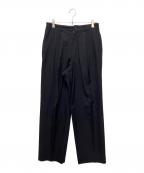 COMME des GARCONS HOMME DEUXコムデギャルソン オム ドゥ）の古着「ウール2タックパンツ」｜ネイビー