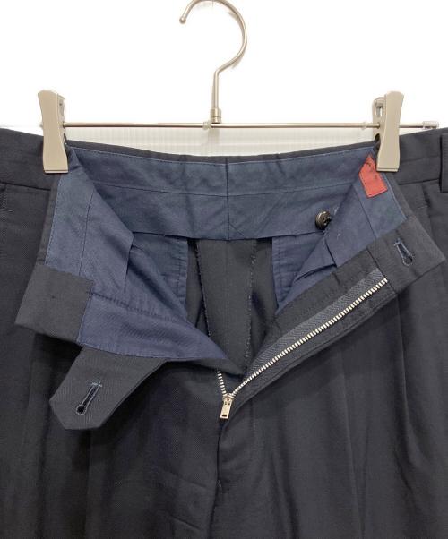 COMME des GARCONS HOMME DEUX（コムデギャルソン オム ドゥ）COMME des GARCONS HOMME DEUX (コムデギャルソン オム ドゥ) ウール2タックパンツ ネイビー サイズ:Lの古着・服飾アイテム