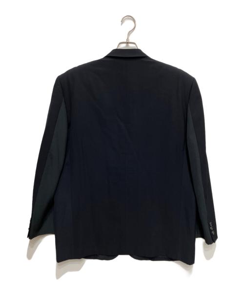 COMME des GARCONS HOMME（コムデギャルソン オム）COMME des GARCONS HOMME (コムデギャルソン オム) 切替3ボタンウールセットアップスーツ ネイビー サイズ:Sの古着・服飾アイテム