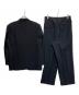 COMME des GARCONS HOMME (コムデギャルソン オム) 切替3ボタンウールセットアップスーツ ネイビー サイズ:S：35000円