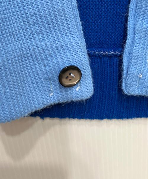 CAMPUS（キャンパス）CAMPUS (キャンパス) 70sニットカーディガン ブルー サイズ:Mの古着・服飾アイテム