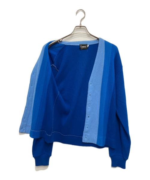 CAMPUS（キャンパス）CAMPUS (キャンパス) 70sニットカーディガン ブルー サイズ:Mの古着・服飾アイテム