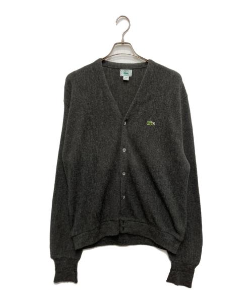 IZOD LACOSTE（アイゾッド ラコステ）IZOD LACOSTE (アイゾッド ラコステ) アクリルニットカーディガン ブラウン サイズ:Lの古着・服飾アイテム