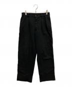 ISSEY MIYAKEイッセイミヤケ）の古着「90's2タックタックワイドパンツ」｜ブラック