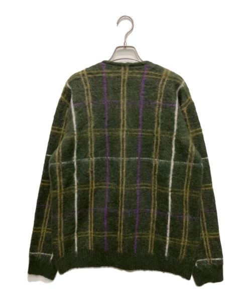 Needles（ニードルズ）Needles (ニードルズ) チェックモヘアカーディガン グリーン サイズ:Sの古着・服飾アイテム