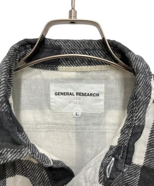 GENERAL RESEARCH（ジェネラルリサーチ）GENERAL RESEARCH (ジェネラルリサーチ) 90'sガーゼチェックシャツ ブラック サイズ:Lの古着・服飾アイテム