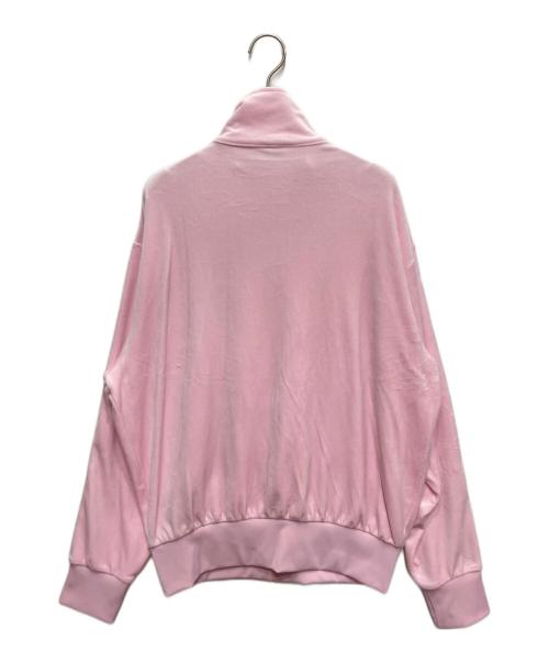 adidas（アディダス）adidas (アディダス) Snidel (スナイデル) ファイヤーバード トラックトップ ベロア ピンク サイズ:Mの古着・服飾アイテム