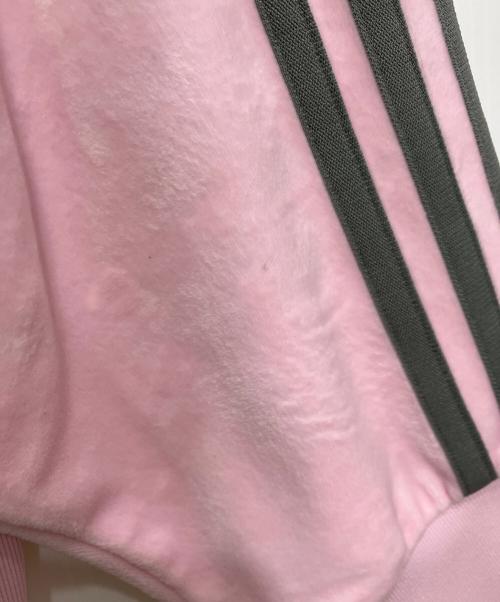 adidas（アディダス）adidas (アディダス) Snidel (スナイデル) ファイヤーバード トラックトップ ベロア ピンク サイズ:Mの古着・服飾アイテム
