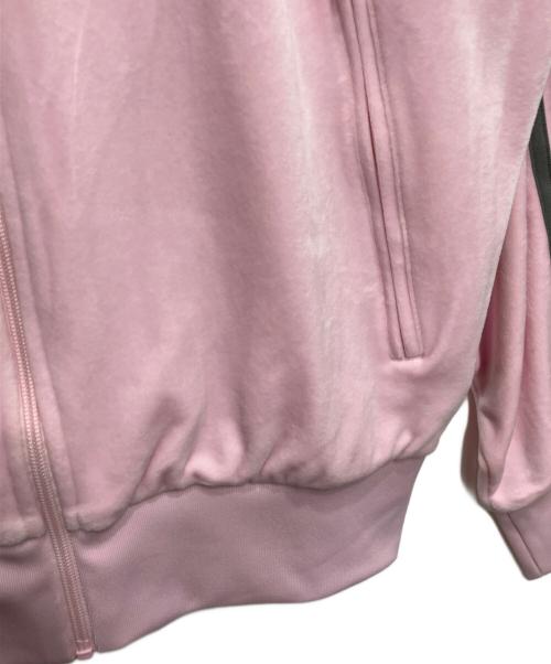 adidas（アディダス）adidas (アディダス) Snidel (スナイデル) ファイヤーバード トラックトップ ベロア ピンク サイズ:Mの古着・服飾アイテム