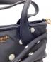 中古・古着 Kate Spade (ケイトスペード) オン パーパス ポルカ ドット ボウ ネイビー：6000円