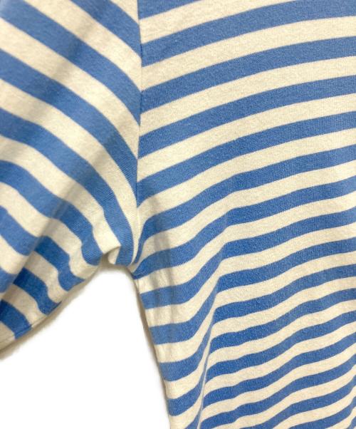 PLAY COMME des GARCONS（プレイコムデギャルソン）PLAY COMME des GARCONS (プレイコムデギャルソン) ボーダーカットソー ブルー サイズ:Lの古着・服飾アイテム