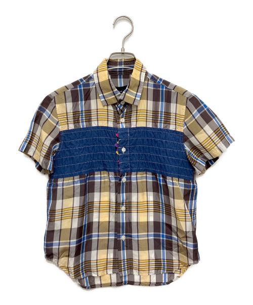 tricot COMME des GARCONS（トリココムデギャルソン）tricot COMME des GARCONS (トリココムデギャルソン) パッチワークチェックシャツ マルチカラー サイズ:不明の古着・服飾アイテム