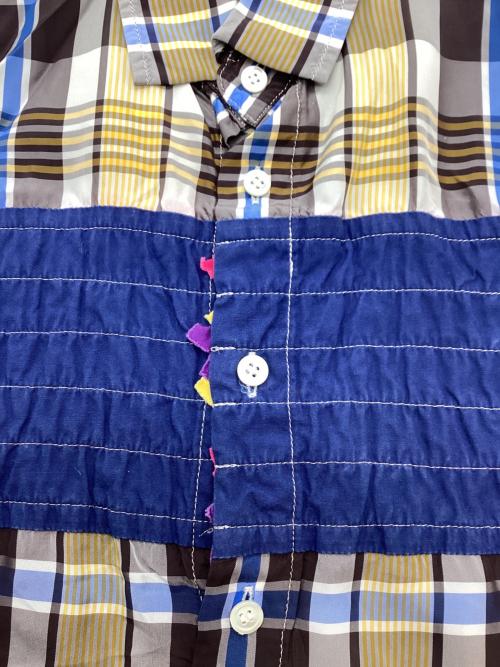 tricot COMME des GARCONS（トリココムデギャルソン）tricot COMME des GARCONS (トリココムデギャルソン) パッチワークチェックシャツ マルチカラー サイズ:不明の古着・服飾アイテム
