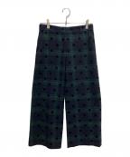 PS Paul SmithＰＳポールスミス）の古着「ドット×チェックパンツ」｜グリーン