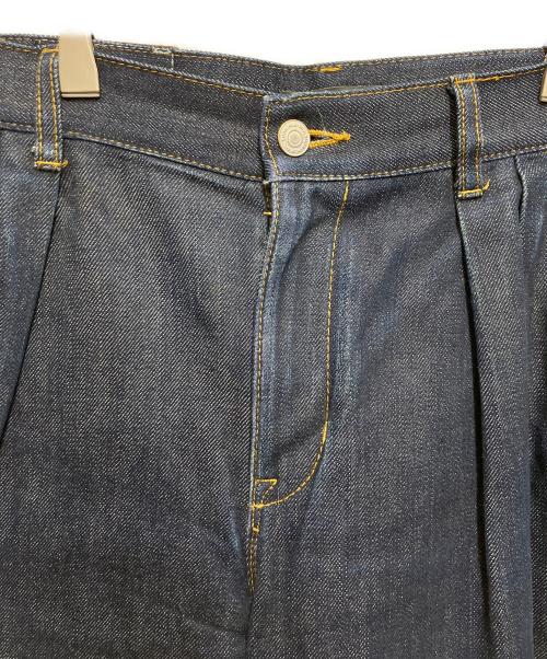 PS Paul Smith（ＰＳポールスミス）PS Paul Smith (ＰＳポールスミス) タックワイドデニムパンツ インディゴ サイズ:38の古着・服飾アイテム