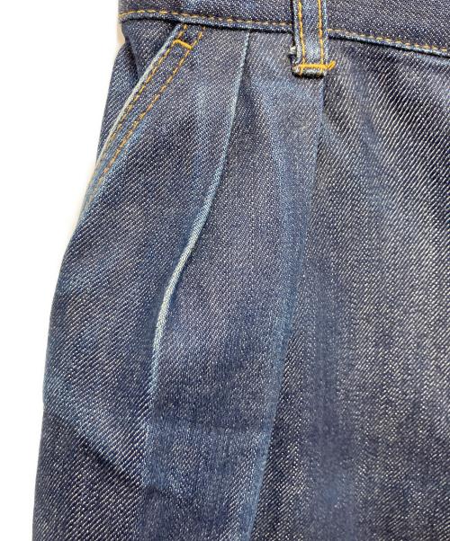 PS Paul Smith（ＰＳポールスミス）PS Paul Smith (ＰＳポールスミス) タックワイドデニムパンツ インディゴ サイズ:38の古着・服飾アイテム