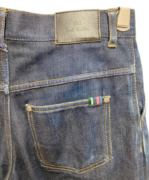 PS Paul Smith（ＰＳポールスミス）PS Paul Smith (ＰＳポールスミス) タックワイドデニムパンツ インディゴ サイズ:38の古着・服飾アイテム