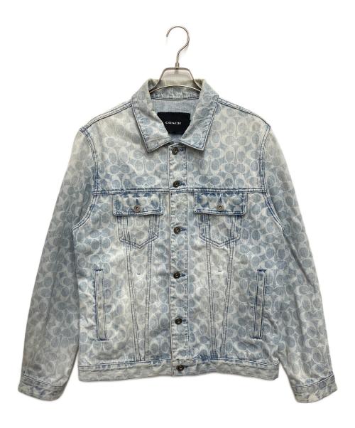 COACH（コーチ）COACH (コーチ) シグネチャーデニムジャケット ブルー サイズ:Lの古着・服飾アイテム