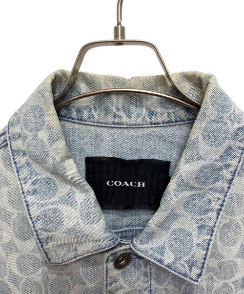 COACH（コーチ）COACH (コーチ) シグネチャーデニムジャケット ブルー サイズ:Lの古着・服飾アイテム