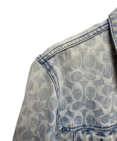 COACH（コーチ）COACH (コーチ) シグネチャーデニムジャケット ブルー サイズ:Lの古着・服飾アイテム