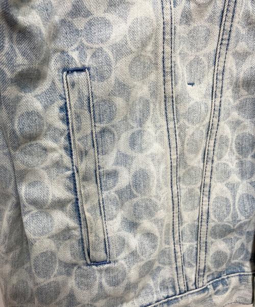 COACH（コーチ）COACH (コーチ) シグネチャーデニムジャケット ブルー サイズ:Lの古着・服飾アイテム