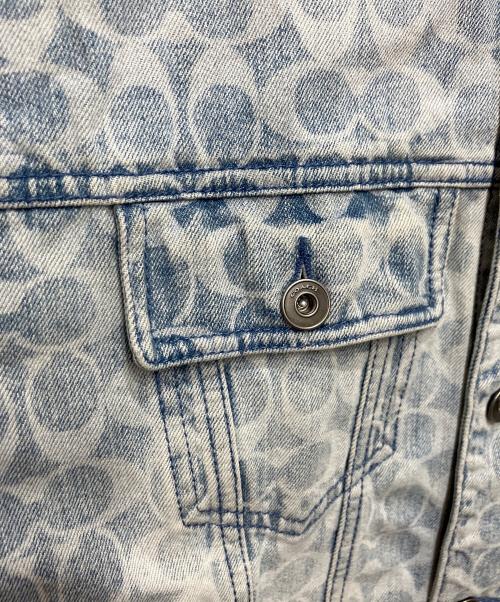 COACH（コーチ）COACH (コーチ) シグネチャーデニムジャケット ブルー サイズ:Lの古着・服飾アイテム