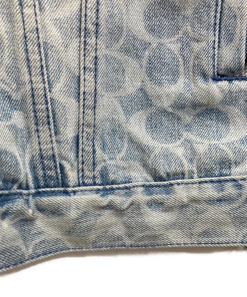 COACH（コーチ）COACH (コーチ) シグネチャーデニムジャケット ブルー サイズ:Lの古着・服飾アイテム