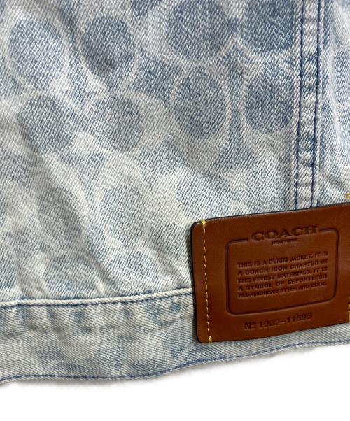 COACH（コーチ）COACH (コーチ) シグネチャーデニムジャケット ブルー サイズ:Lの古着・服飾アイテム