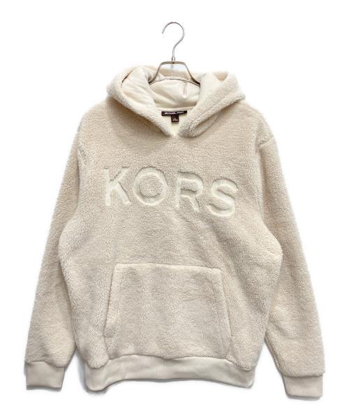 MICHAEL KORS（マイケルコース）MICHAEL KORS (マイケルコース) エコファープルオーバーパーカー ホワイト サイズ:Mの古着・服飾アイテム