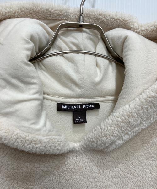 MICHAEL KORS（マイケルコース）MICHAEL KORS (マイケルコース) エコファープルオーバーパーカー ホワイト サイズ:Mの古着・服飾アイテム