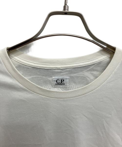 C.P COMPANY（シーピーカンパニー）C.P COMPANY (シーピーカンパニー) ゴーグルプリントTシャツ ホワイト サイズ:Lの古着・服飾アイテム