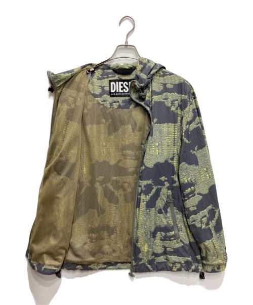 DIESEL（ディーゼル）DIESEL (ディーゼル) カモフラジャケット グレー×グリーン サイズ:48の古着・服飾アイテム