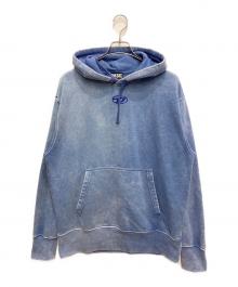 DIESEL（ディーゼル）の古着「Dロゴプルオーバーパーカー」｜ブルー