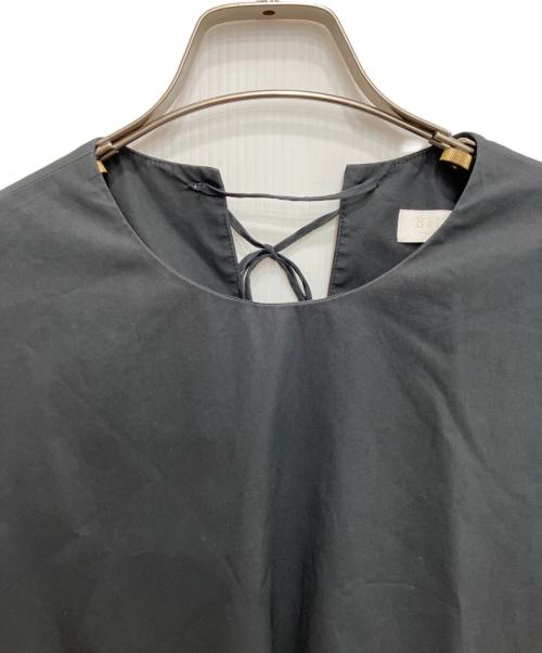 BALLSEY（ボールジィ）BALLSEY (ボールジィ) コットンタイプライター ノースリーブAラインワンピース ブラック サイズ:36の古着・服飾アイテム