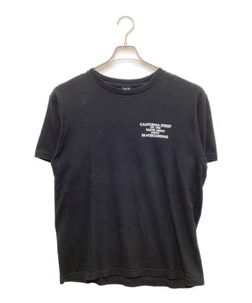 CALIFORNIA STREET（カリフォルニアストリート）CALIFORNIA STREET (カリフォルニアストリート) プリントTシャツ ブラック サイズ:Lの古着・服飾アイテム