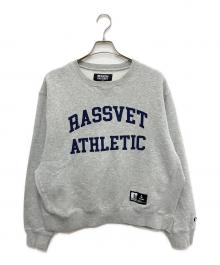 RUSSELL ATHLETIC×PACCBET（ラッセルアスレチック×ラスベート）の古着「ロゴ刺繍スウェット」｜グレー