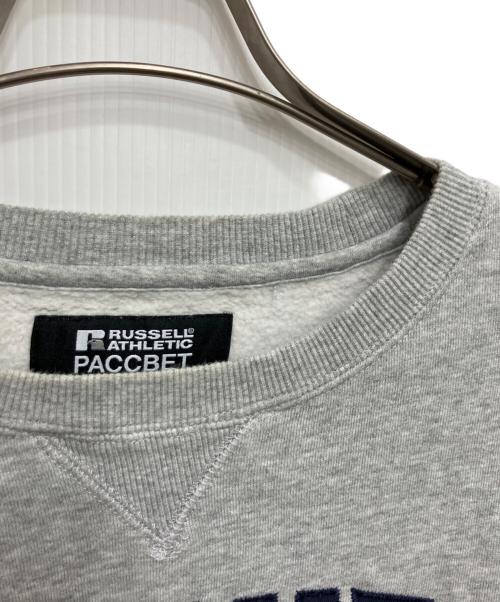 RUSSELL ATHLETIC（ラッセルアスレチック）RUSSELL ATHLETIC (ラッセルアスレチック) PACCBET (ラスベート) ロゴ刺繍スウェット グレー サイズ:Lの古着・服飾アイテム