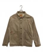 GUESSゲス）の古着「デニムジャケット」｜ベージュ