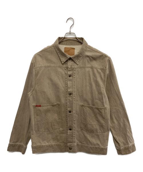 GUESS（ゲス）GUESS (ゲス) デニムジャケット ベージュ サイズ:XLの古着・服飾アイテム