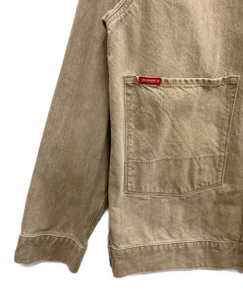 GUESS（ゲス）GUESS (ゲス) デニムジャケット ベージュ サイズ:XLの古着・服飾アイテム