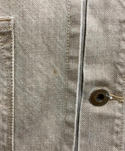 GUESS（ゲス）GUESS (ゲス) デニムジャケット ベージュ サイズ:XLの古着・服飾アイテム