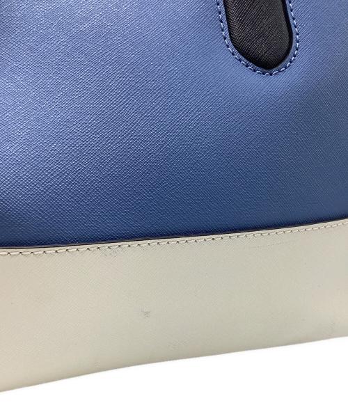 Kate Spade（ケイトスペード）Kate Spade (ケイトスペード) 2WAYショルダーバッグ ブルー×ホワイトの古着・服飾アイテム