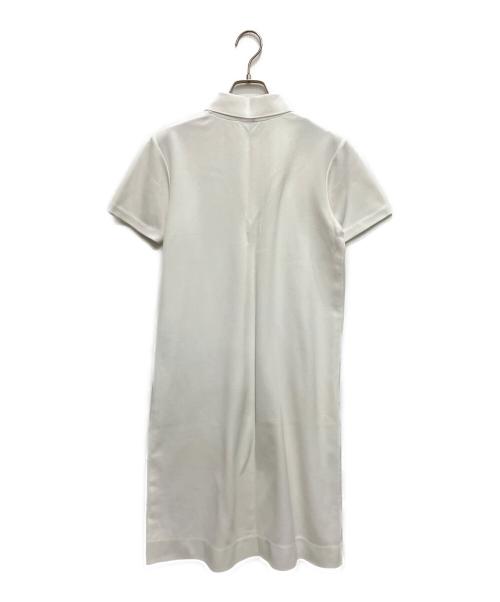CHEMISE LACOSTE（シュミーズ ラコステ）CHEMISE LACOSTE (シュミーズ ラコステ) ワニ刺繍ワッペンシャツワンピース ホワイト サイズ:不明の古着・服飾アイテム